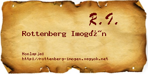 Rottenberg Imogén névjegykártya
